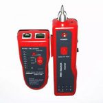 Network Cable Tester, RJ45 RJ11 Multifunctional Cable Tracer and Circuit Tester with Headset for Cable Classification, Network and Phone Line Testing