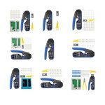 Manual tool combination Category 6 cable pliers