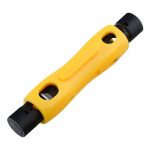 RG6 RG11 coaxial cable stripper, double-ended coaxial cable stripper wire cutter suitable for RG7/11 and RG59/6 or RG6