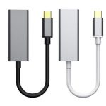 USB C to Ethernet Adapter, No Driver RJ45 to Type-C Gigabit Ethernet LAN Network Adapter