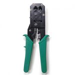 RJ45 RJ12 RJ11 Modular Crimper for Cat5 Cat5E Cat6 Cat6A 8P/6P Ethernet Cable Plug Network Connector Strip Cutting and Crimping Tool
