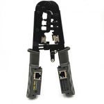 [468ST Modular Plug Crimper] Crimp RJ45 8P8C RJ12 RJ11 6P6C/4C/2C, RJ10 and RJ9 4P4C/2C connectors, strip cut and test Ethernet cables, with cable tester