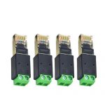 RJ45 to 485 terminal converter, servo encoder connector, network cable connector,Male RJ45 to 485 terminal block 2P connectors