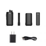 Walkie talkie rechargeable long range two way radio, handheld transceiver lithium ion battery and charger