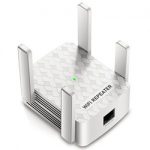 WiFi Extender Signal Booster, Internet Wireless Repeater, 1200Mbps WiFi Booster with Ethernet Port, Dual Band 2.4G/5G, 4 Antennas