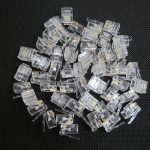 RJ11 6P4C Cell Phone Modular Phone Line Connector Adapter Crimp