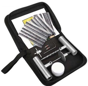 Universal Tire Repair Kit, Heavy Duty 24 Pcs Emergency Tire Plug Kit, for car Motorcycle, Truck, ARB，ATV, Tractor, RV, SUV, Trailer