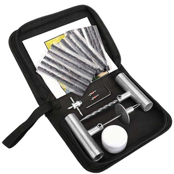 Universal Tire Repair Kit, Heavy Duty 24 Pcs Emergency Tire Plug Kit, for car Motorcycle, Truck, ARB，ATV, Tractor, RV, SUV, Trailer