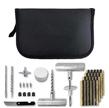 Universal Tire Repair Kit, Heavy Duty Car Emergency Tool Kit for Flat Tire Puncture Repair, 36 Pcs Value Pack, Tire Plug Kit fit for Autos, Cars, Motorcycles, Trucks, RVs, etc.