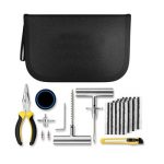 Roll over image to zoom inFlat Tire Repair Kit with Plugs 31 Pcs for Car, Motorcycle, ATV, Jeep, Truck, Tractor Flat Tire Puncture Repair