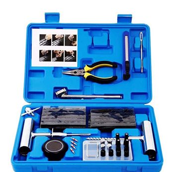 Tire Repair Kit – 68pcs Heavy Duty Tire Plug Kit, Universal Tire Repair Tools to Fix Punctures and Plug Flats Patch Kit for car Motorcycle, Truck, ARB，ATV, Tractor, RV, SUV, Trailer