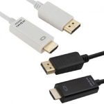 Displayport to HDMI Cable | 4K Resolution, Male-Male Adapter, 1.8 Meters, 6 Feet, Unidirectional | Displayport to HDMI Adapter | Displayport to HDMI Converter | DP to HDMI Connector