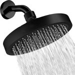 Shower Head – High Pressure Rain – Premium Quality Luxury Design – 1-Min Install – Easy Clean Adjustable Replacement for Your Bathroom Shower Heads (Radiant Rainbow, 6 Inch Round)