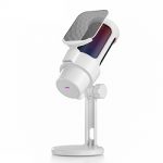 USB Microphone Computer Microphone for PC Gaming Condenser Mic with Tripod Stand and Pop Filter for Recording Voice Over