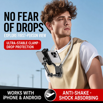 Cycling chest phone mount, filming device, outdoor live streaming chest strap, sports camera neck strap, vlog mount.