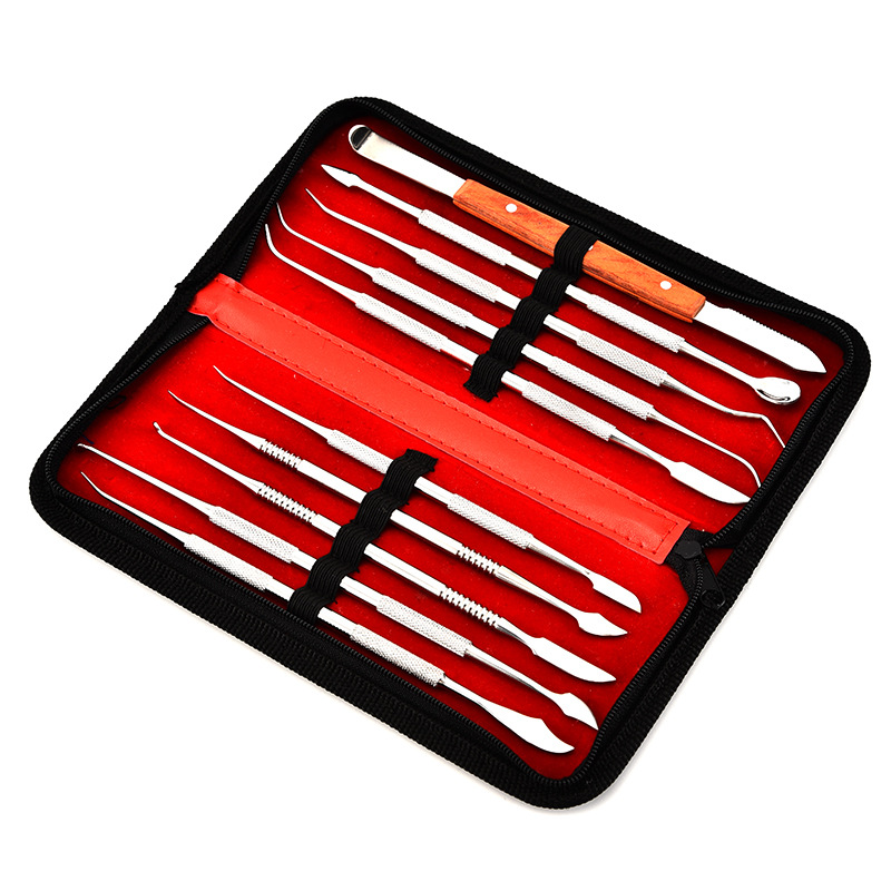 DKGJ001 10-Piece Leather Carving Tool Set for Leathercraft