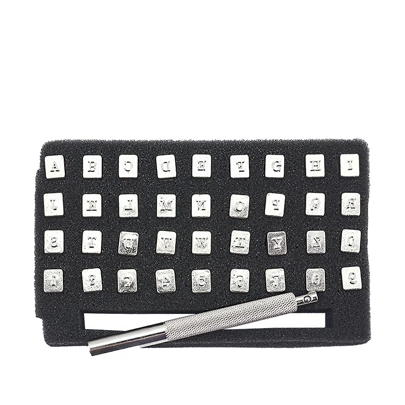 PG1014 Number and Letter Stamp Tool Set for Leathercraft