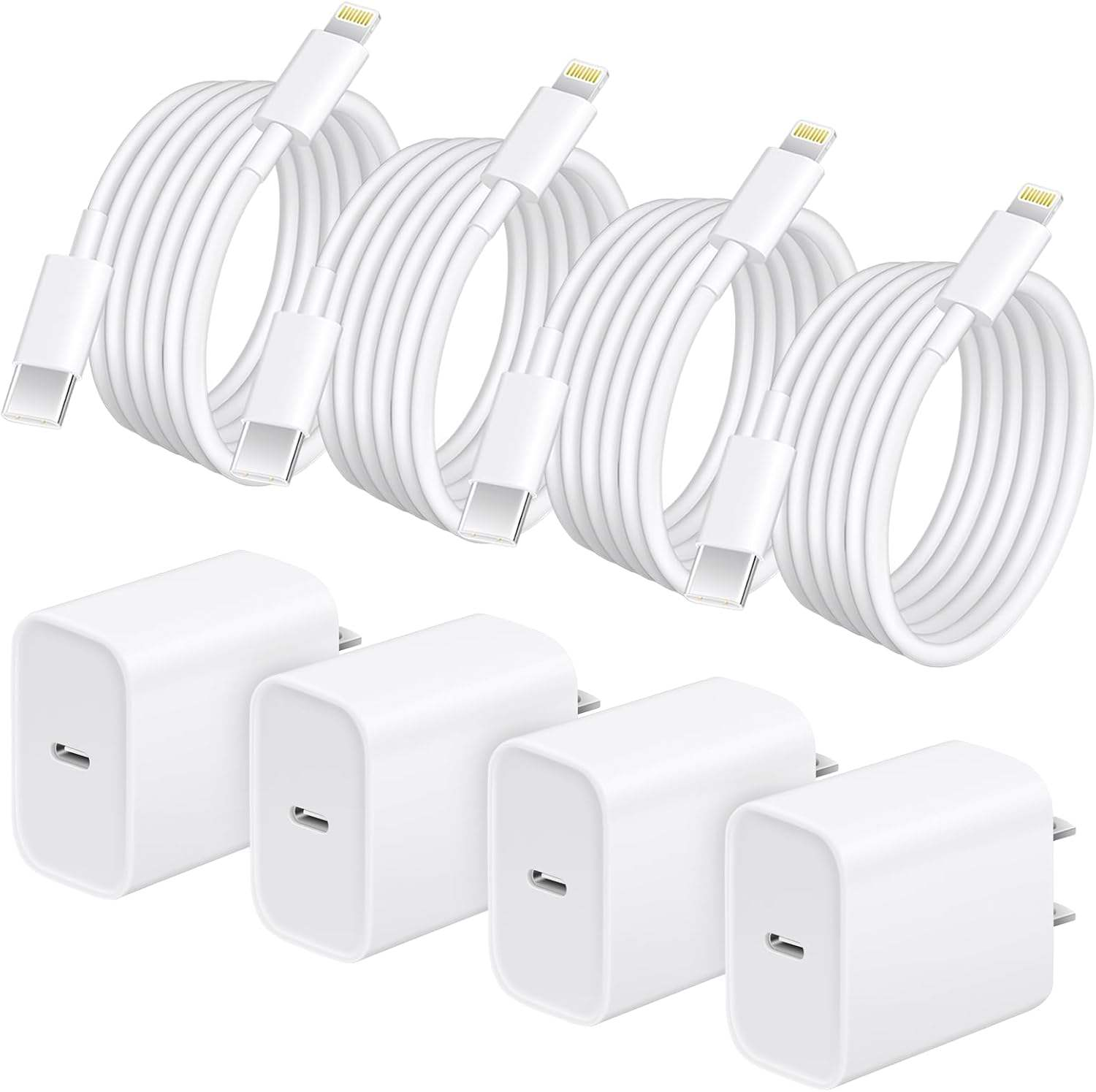 EL002 USB-C Power Adapter with USB-C to Lightning Cable Set - product view