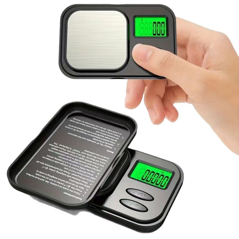 EL007 Rose Gold Mini Digital Pocket Scale for Jewelry and Kitchen Use - product detail view