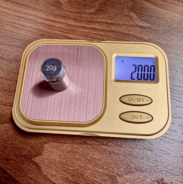 EL007 Rose Gold Mini Digital Pocket Scale for Jewelry and Kitchen Use - product view