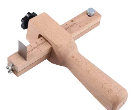 PG1026 adjustable wooden leather strap cutter