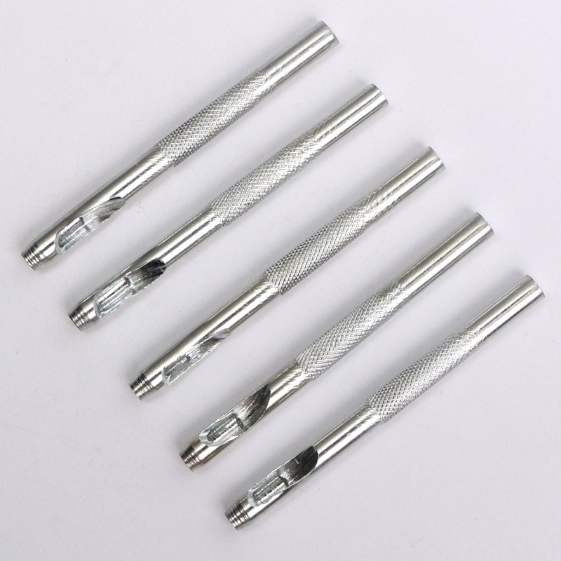 PG1028 German-Style Electroplated Round Hole Punch for Leather Belts - adjustable or application view