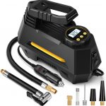 QC002 12V digital portable tire inflator with accessories