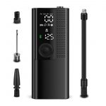 QC003 cordless digital tire inflator with hose and valve adapters
