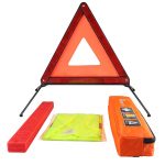 QC006 3-Piece Car Emergency Kit with Warning Triangle and Safety Vest - product view